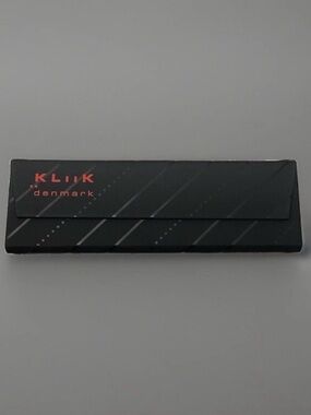 Kliik Denmark Eyeglass Hard Case Foldable Magnetic Closure Black Red With Cloth
